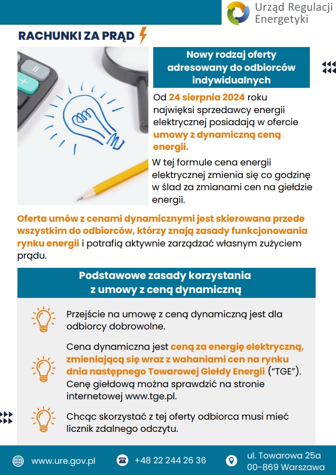 Ogólnopolska kampania informacyjna na temat umowy z ceną dynamiczną